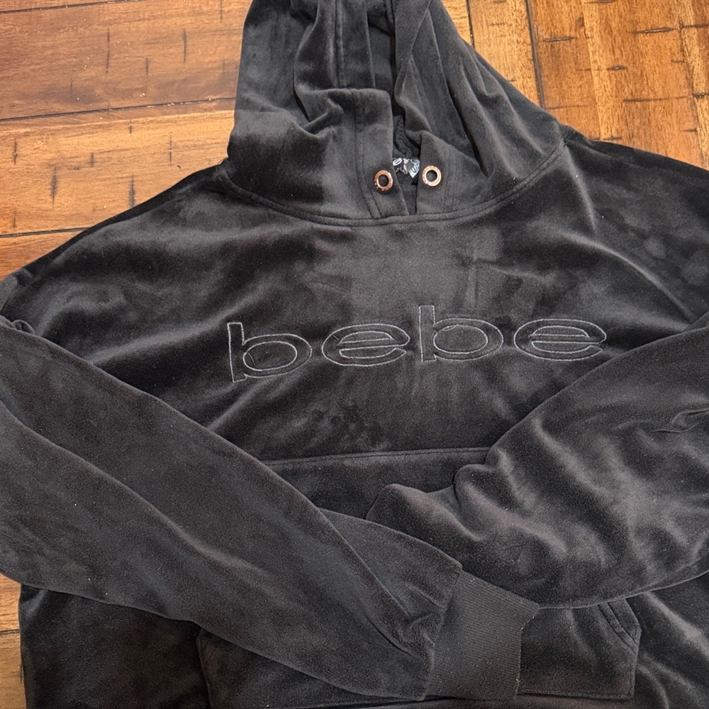 Bebe Black Women's Hoodie Sweater